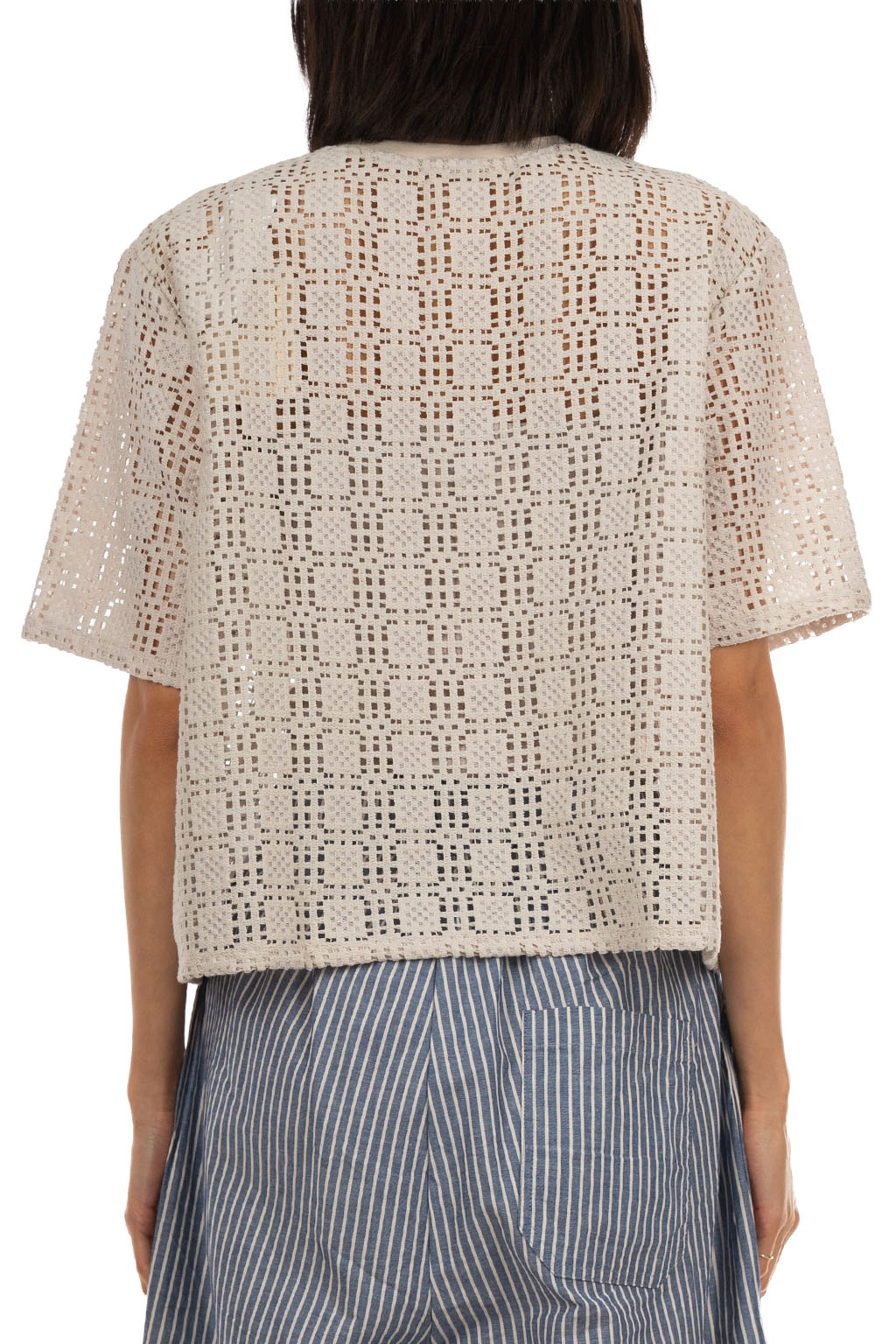 NARU  - Tile Lace Cardigan - Ecru