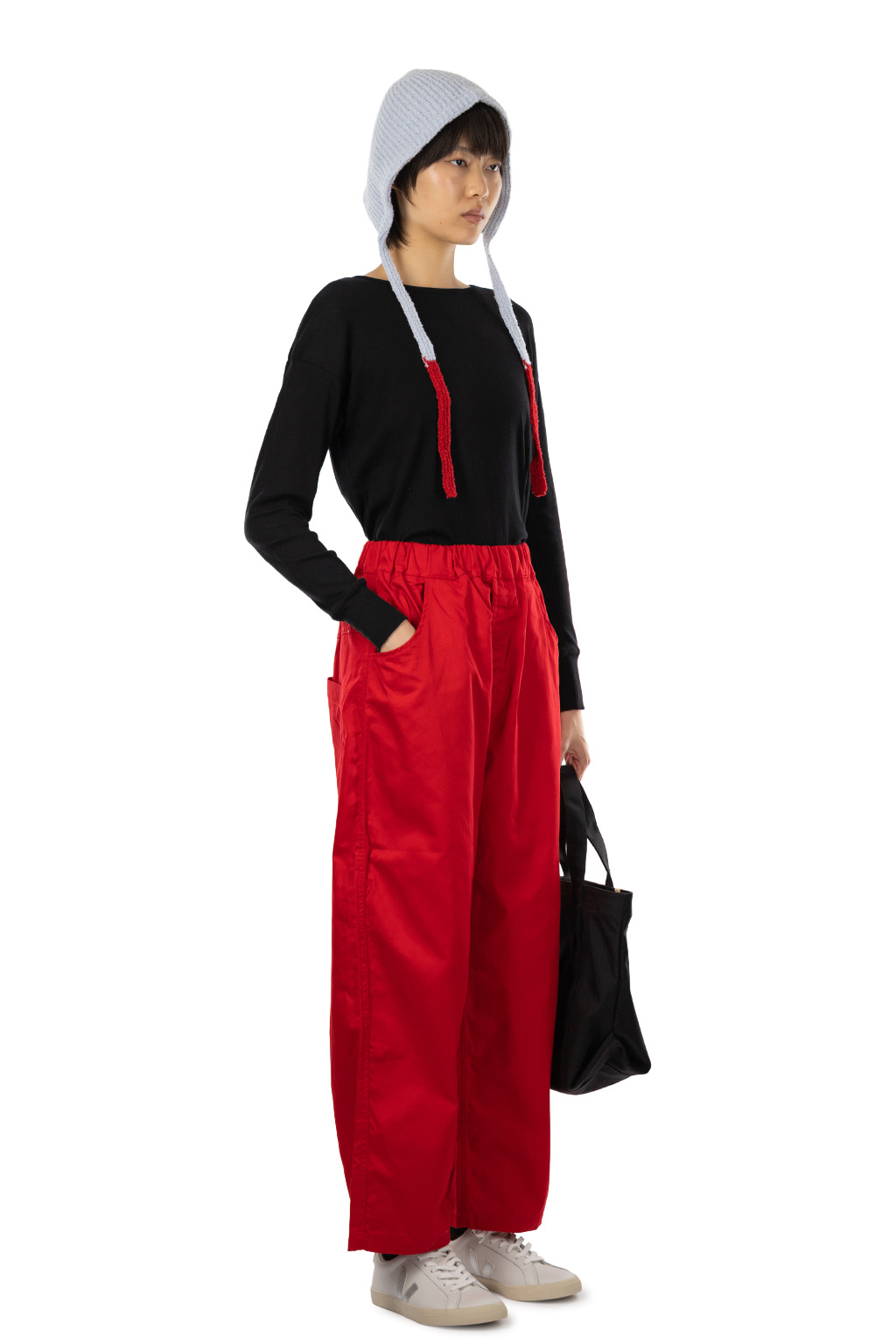 NARU  - Twill Noppo Pants - Red