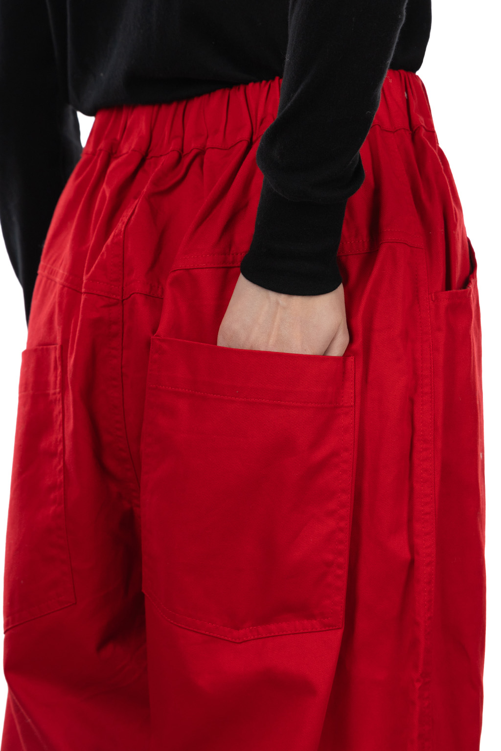 NARU  - Twill Noppo Pants - Red