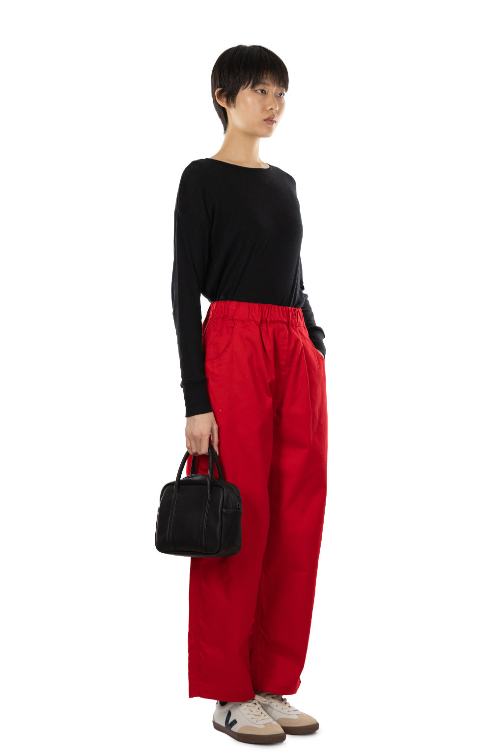 NARU  - Twill Noppo Pants - Red