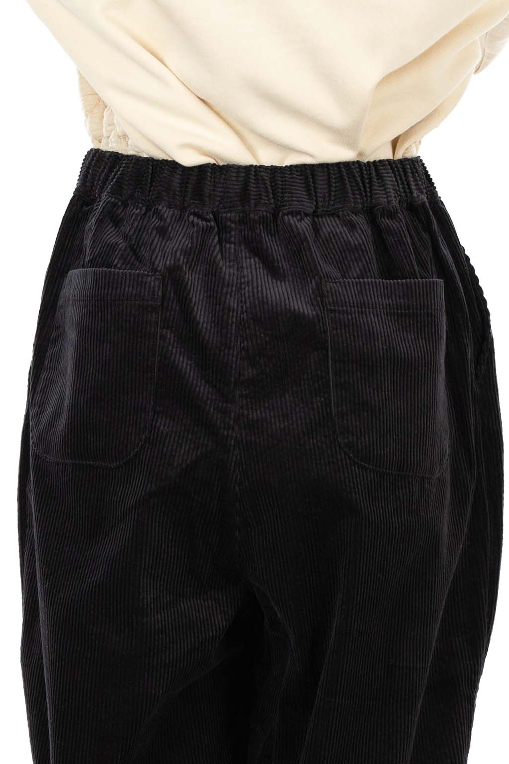 Nachukara - Corduroy Cocoon Pants - Black