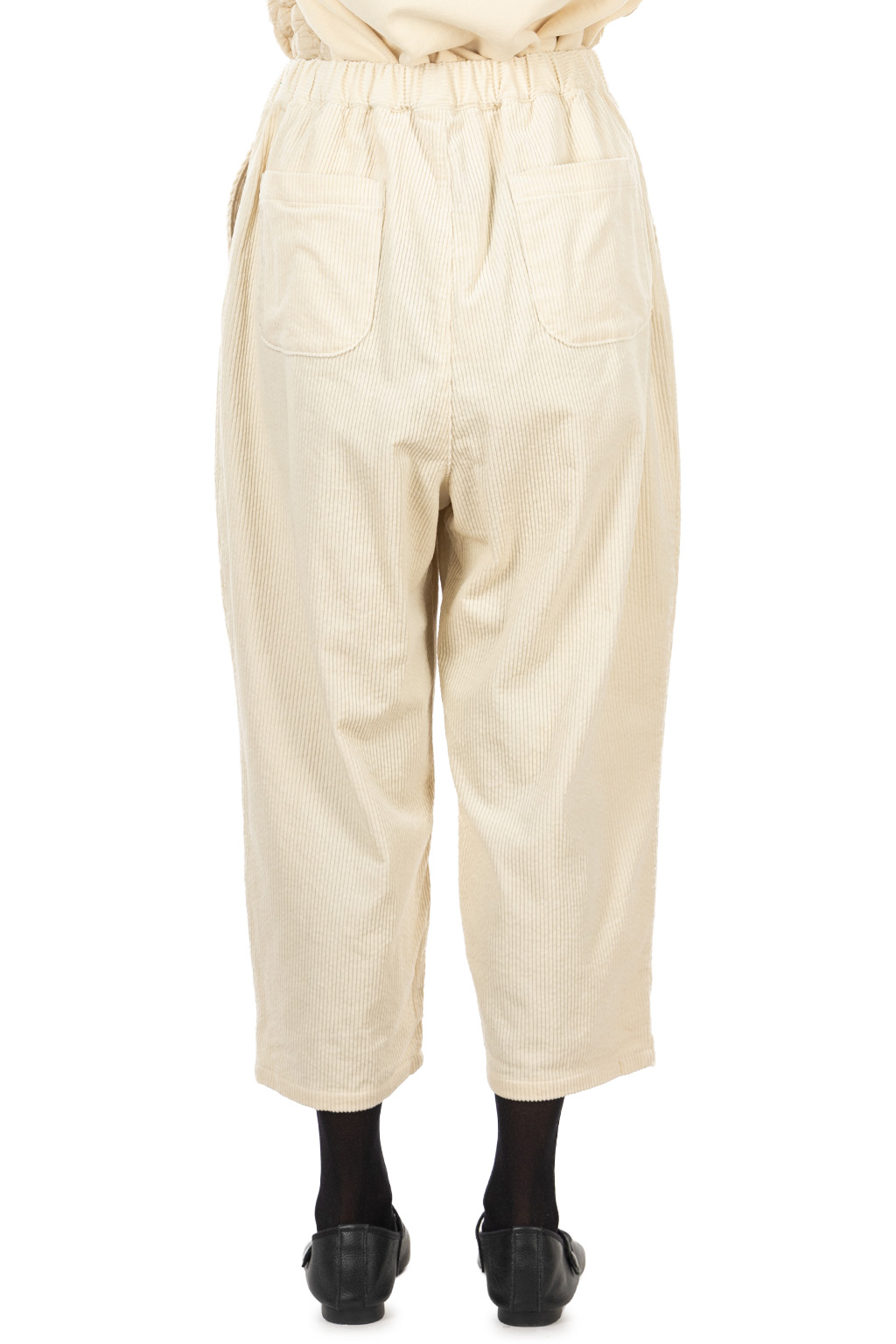 Nachukara - Corduroy Cocoon Pants - Ivory