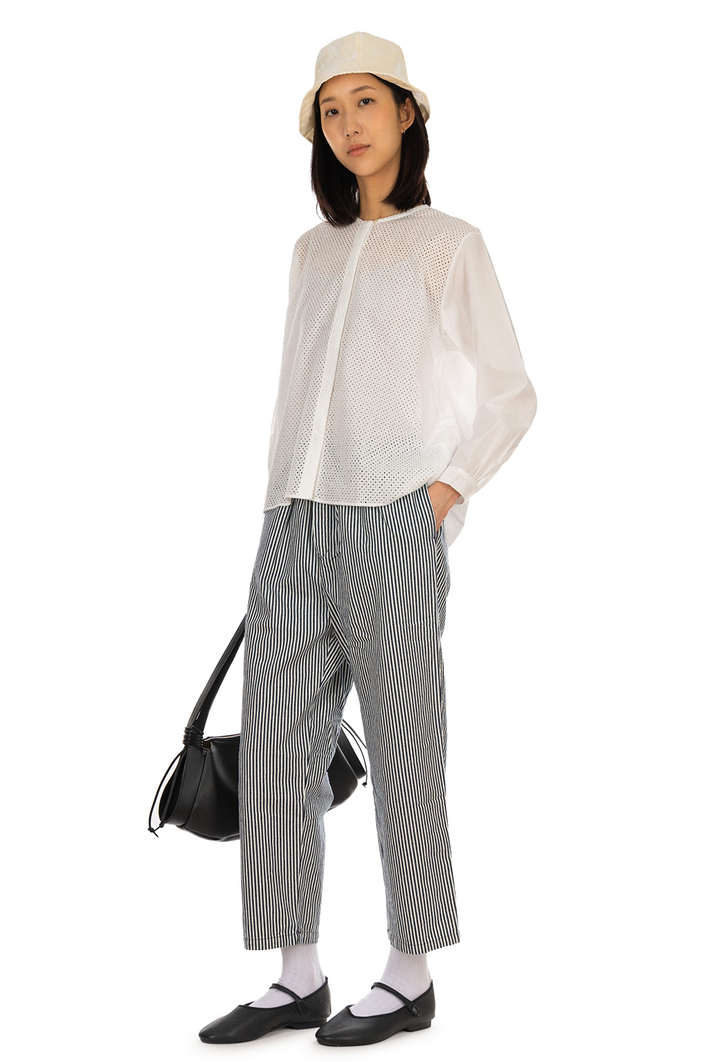 Nachukara - Cotton Lace Combi Blouse