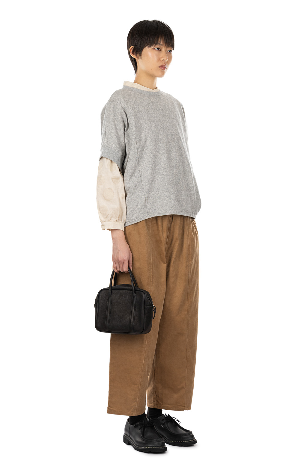 Nachukara - Cotton Jersey Dolman Pullover - Black