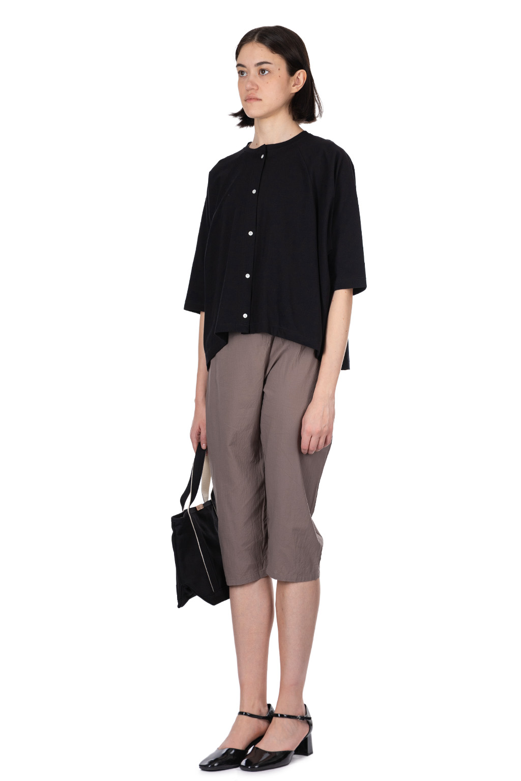 Nachukara - Jersey Dolman Cardigan - Black