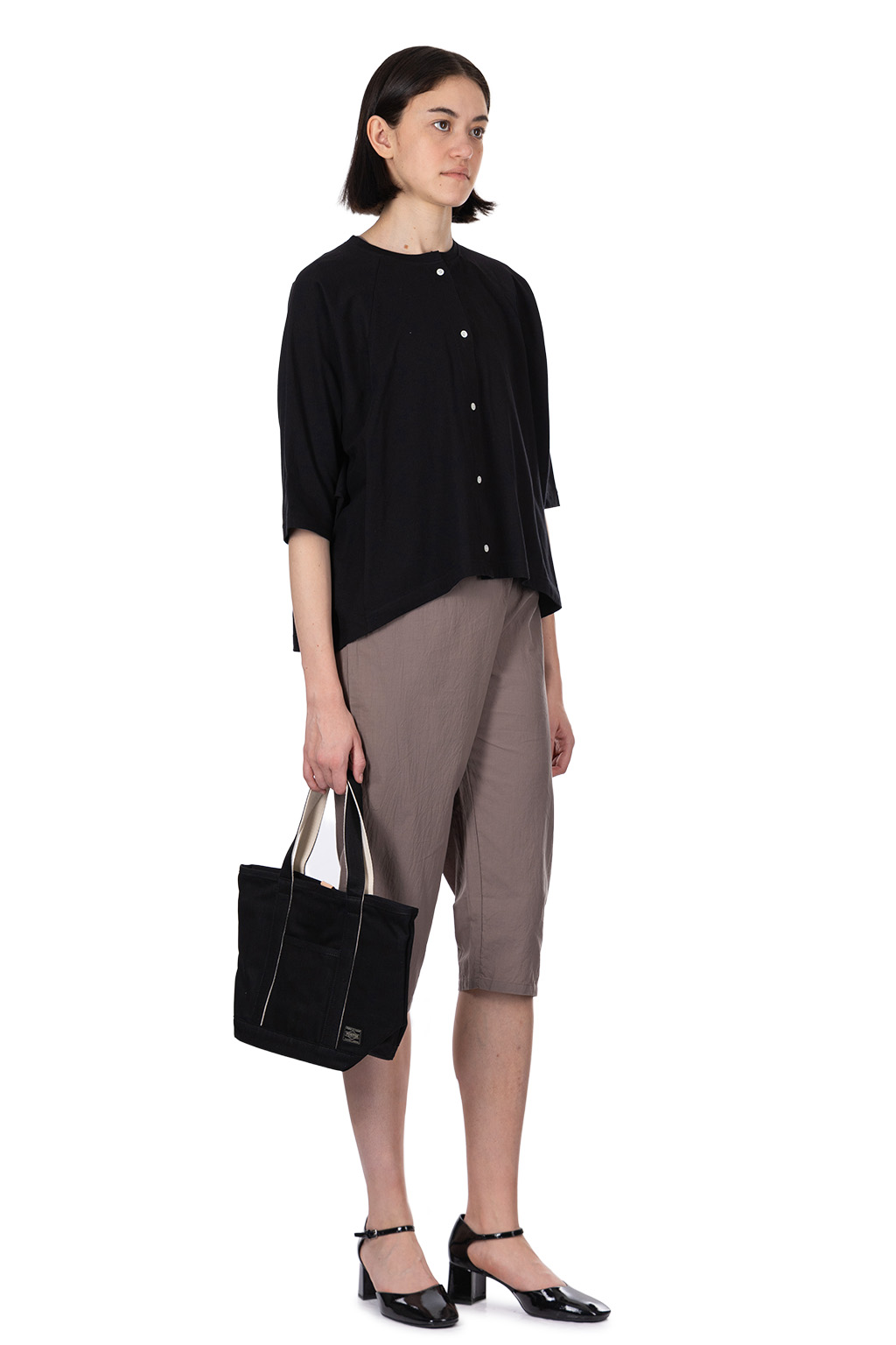 Nachukara - Jersey Dolman Cardigan - Black