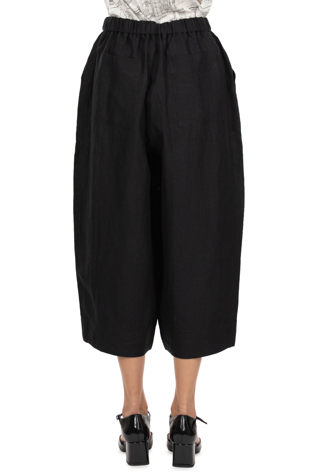 Nachukara - Linen Hemp Cocoon Pants - Black
