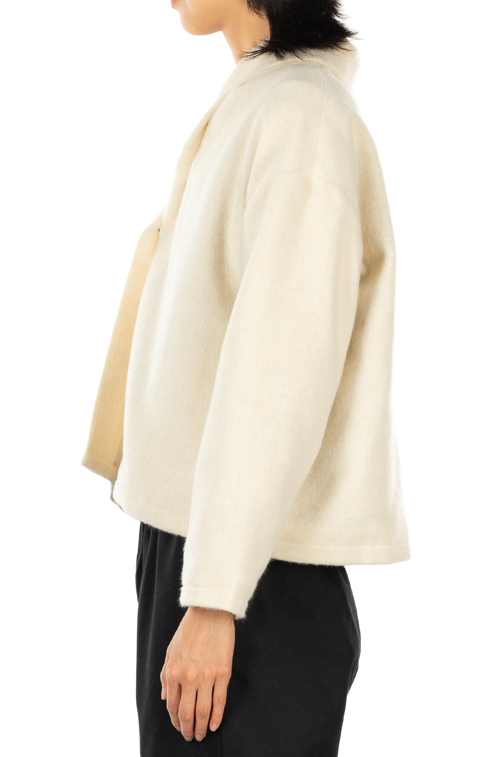 Nachukara - Wool Blend Beaver Robe Jacket 