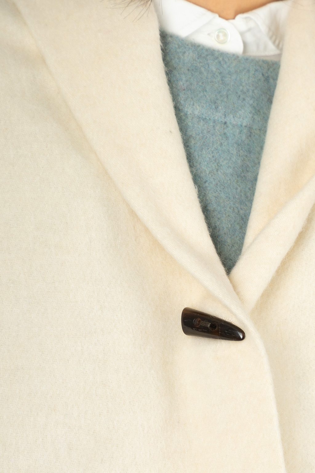 Nachukara - Wool Blend Beaver Robe Jacket 