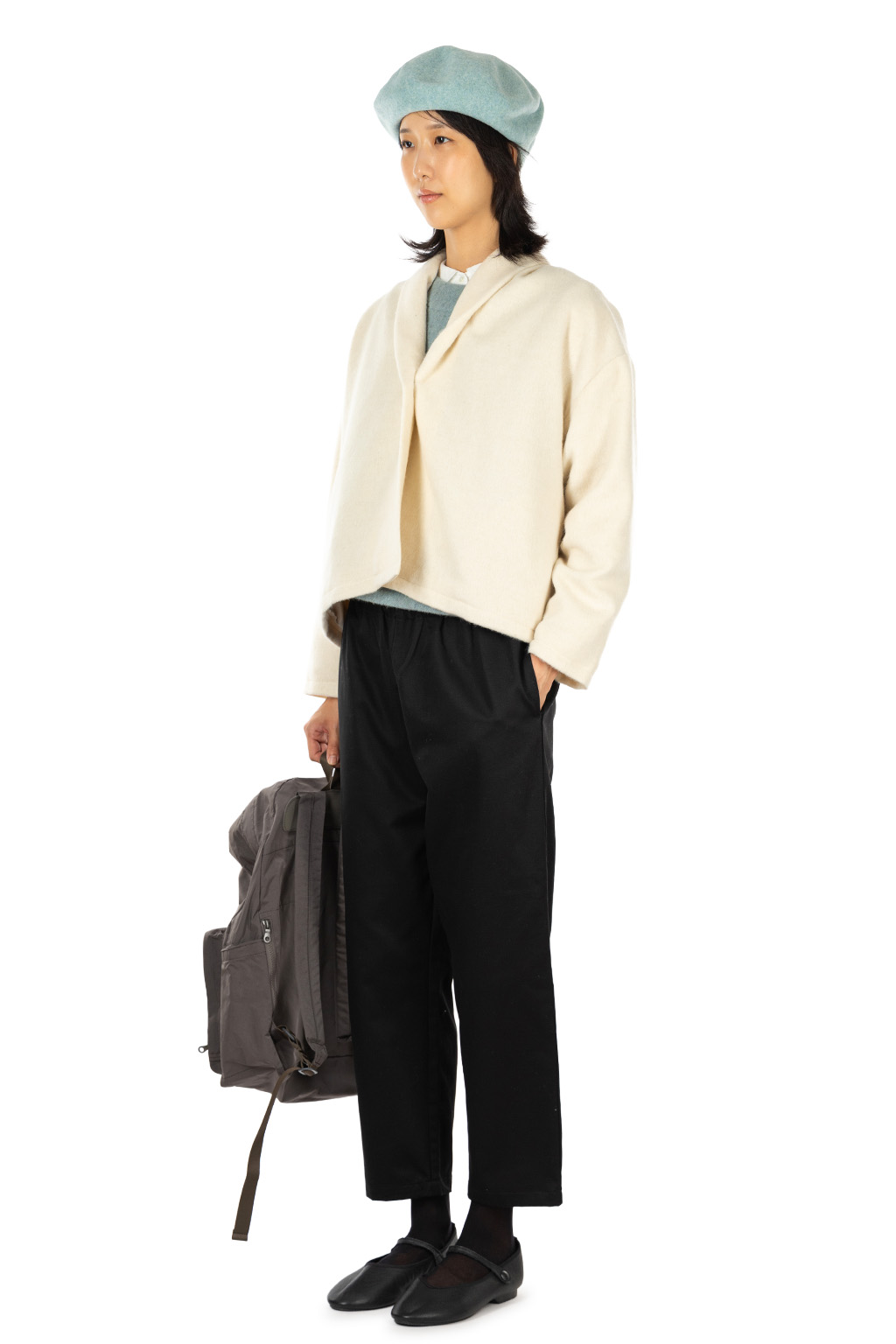 Nachukara - Wool Blend Beaver Robe Jacket 