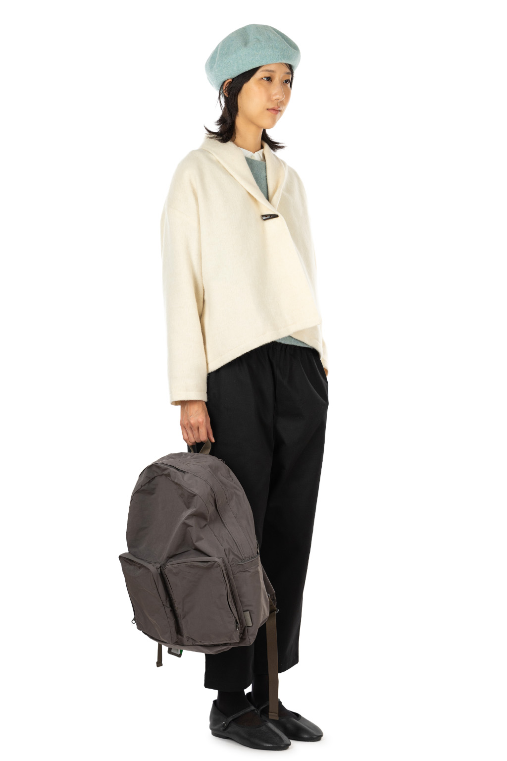 Nachukara - Wool Blend Beaver Robe Jacket 