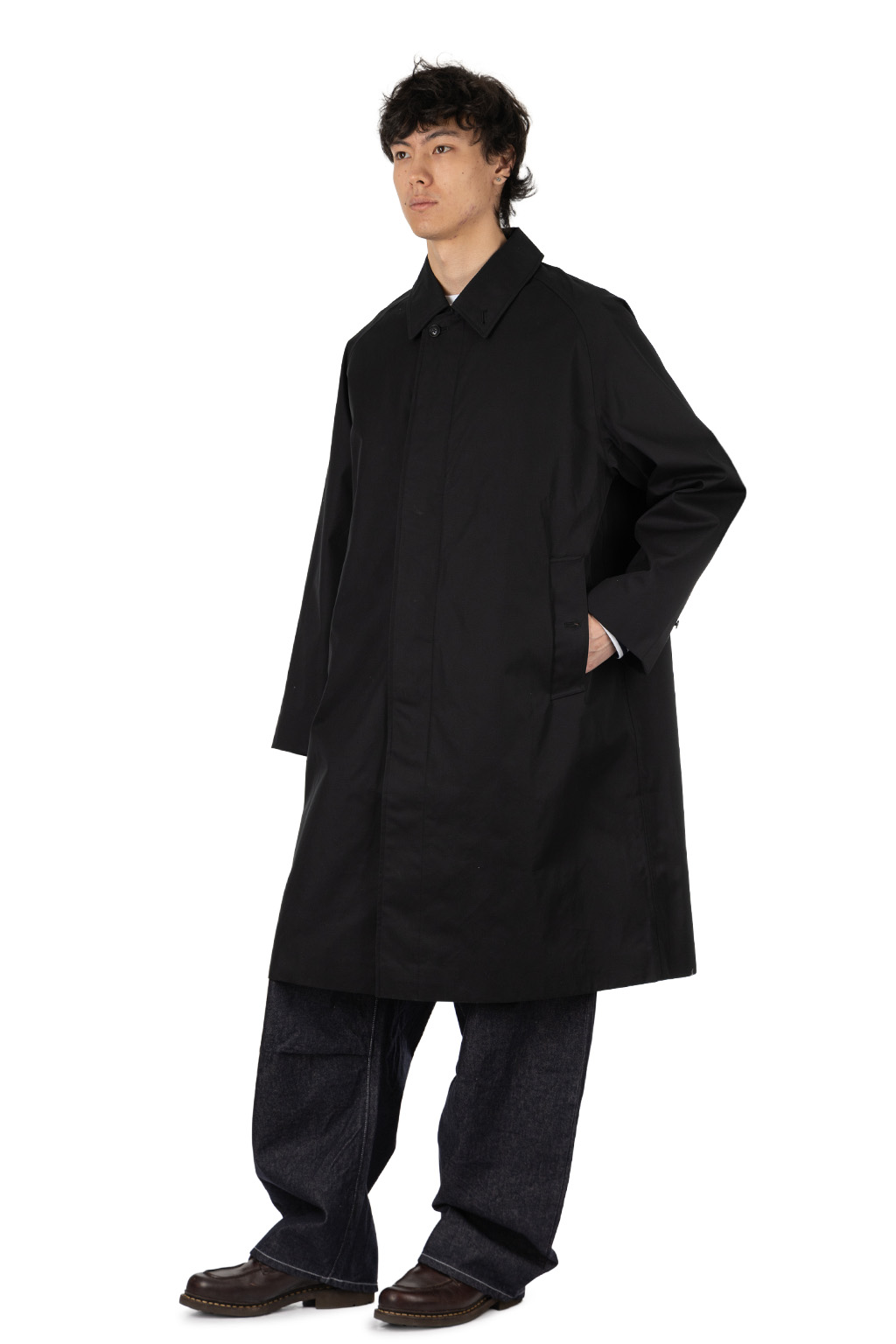 Nanamica (NAN) - 2L Cotton GORE-TEX Balmacaan Coat - Black