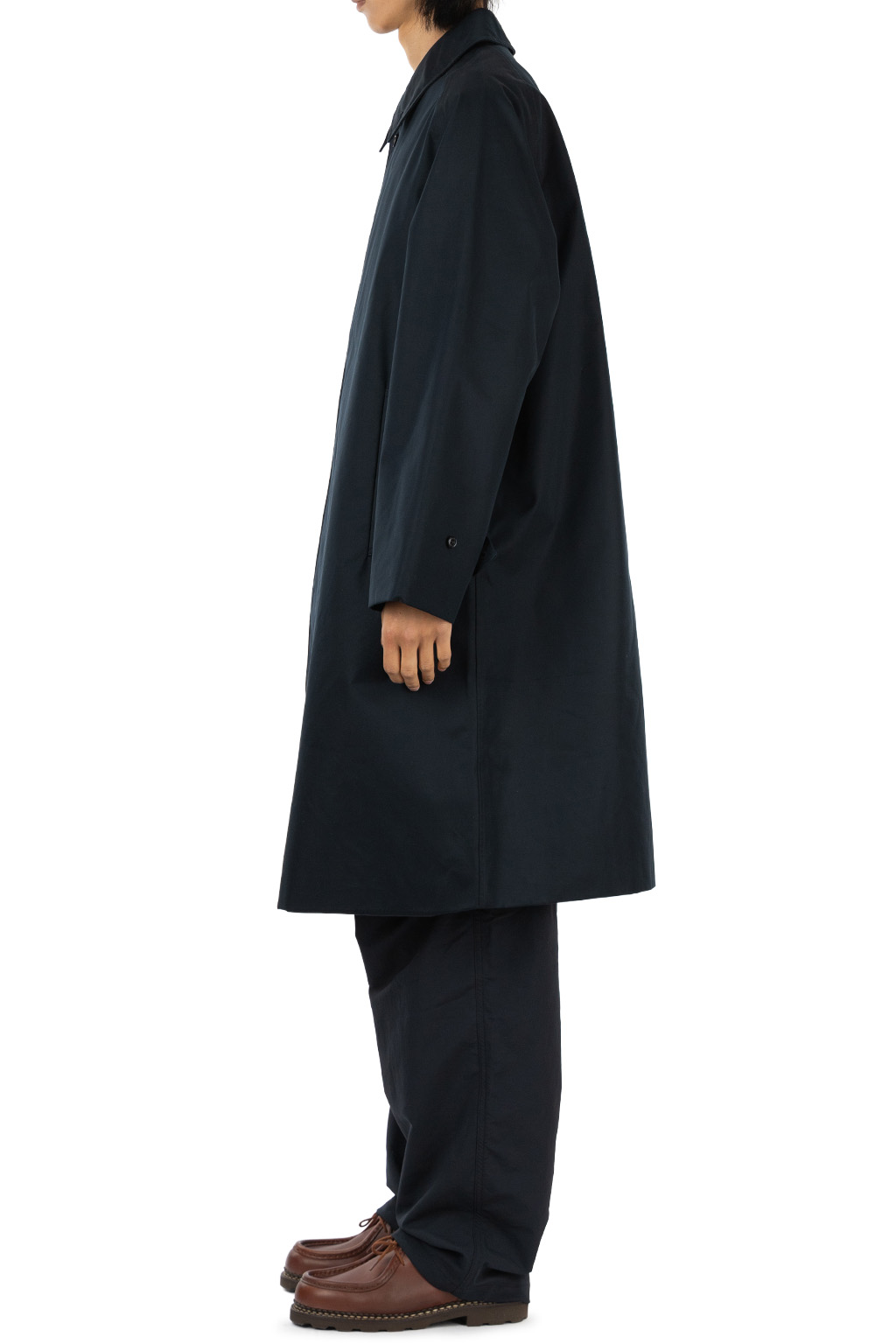Nanamica (NAN) - 2L Cotton GORE-TEX Balmacaan Coat - Navy