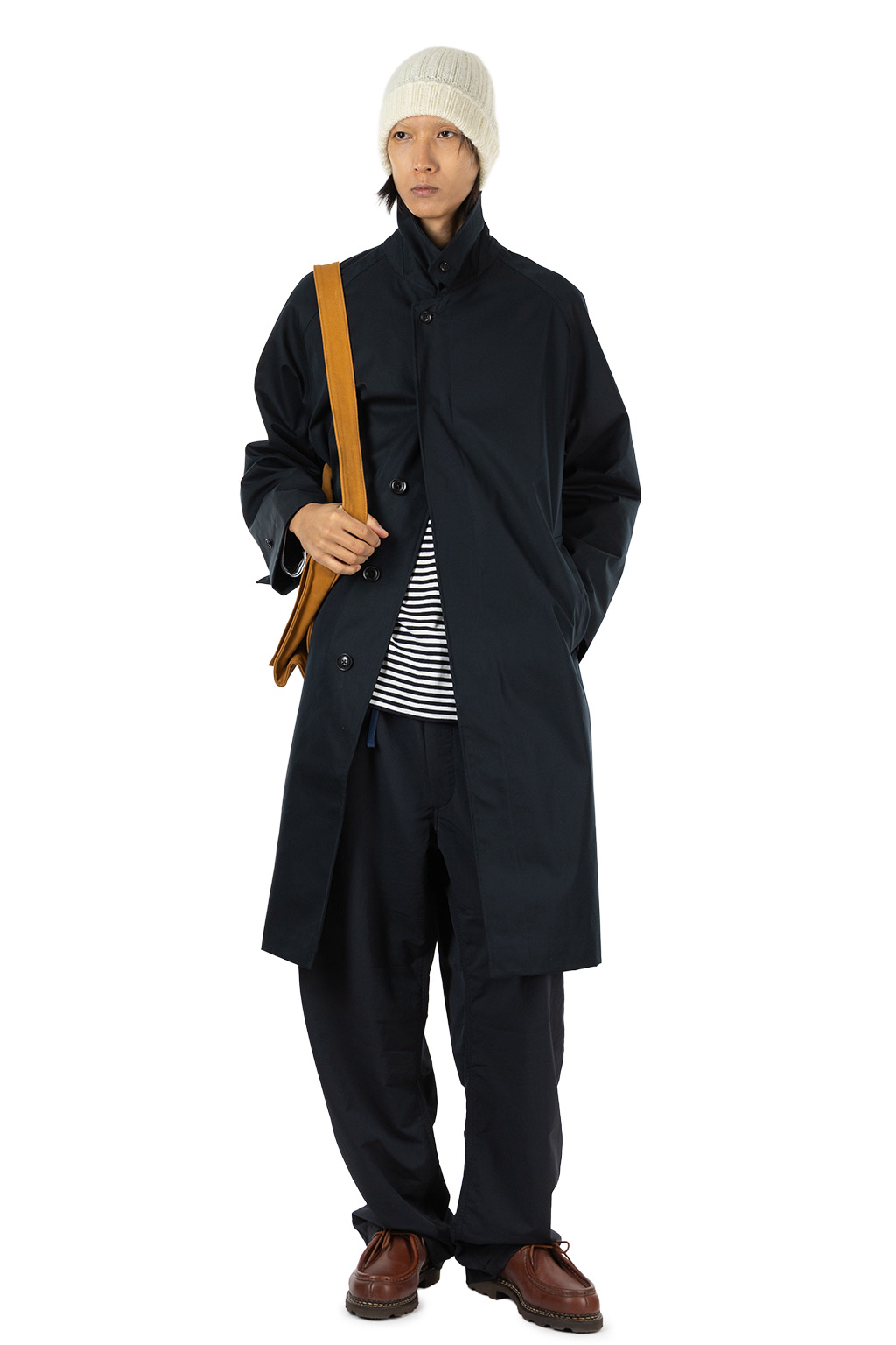 Nanamica (NAN) - 2L Cotton GORE-TEX Balmacaan Coat - Navy