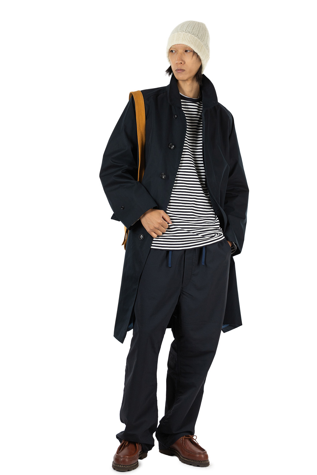 Nanamica (NAN) - 2L Cotton GORE-TEX Balmacaan Coat - Navy