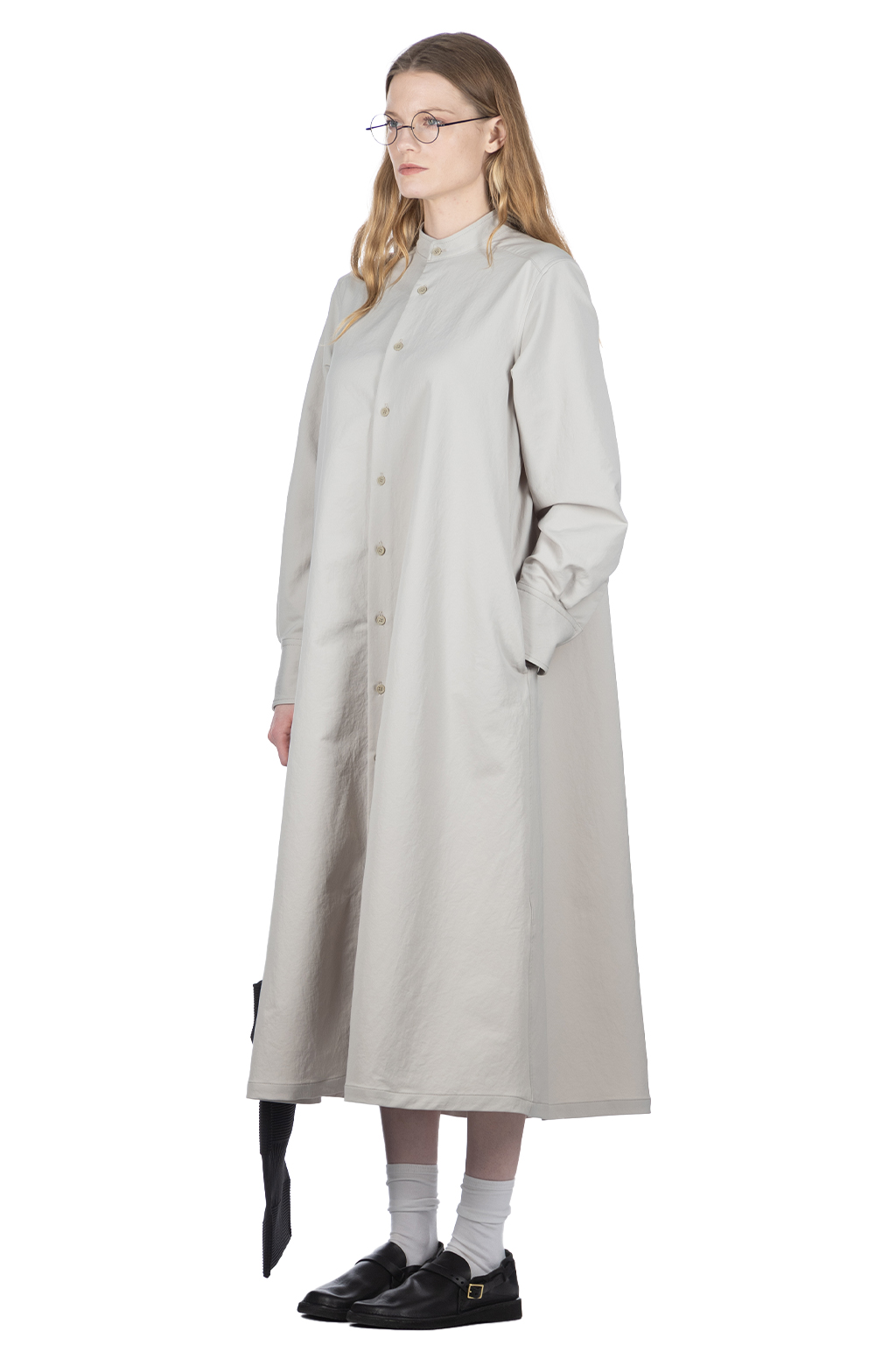 Nanamica (NAN) - ALPHADRY Shirt Dress - Pale Gray