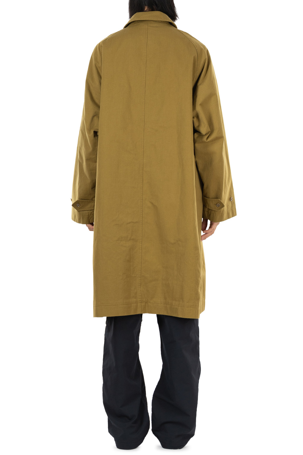 Nanamica (NAN) - Cotton CORDURA WINDSTOPPER Balmacaan Coat - Khaki