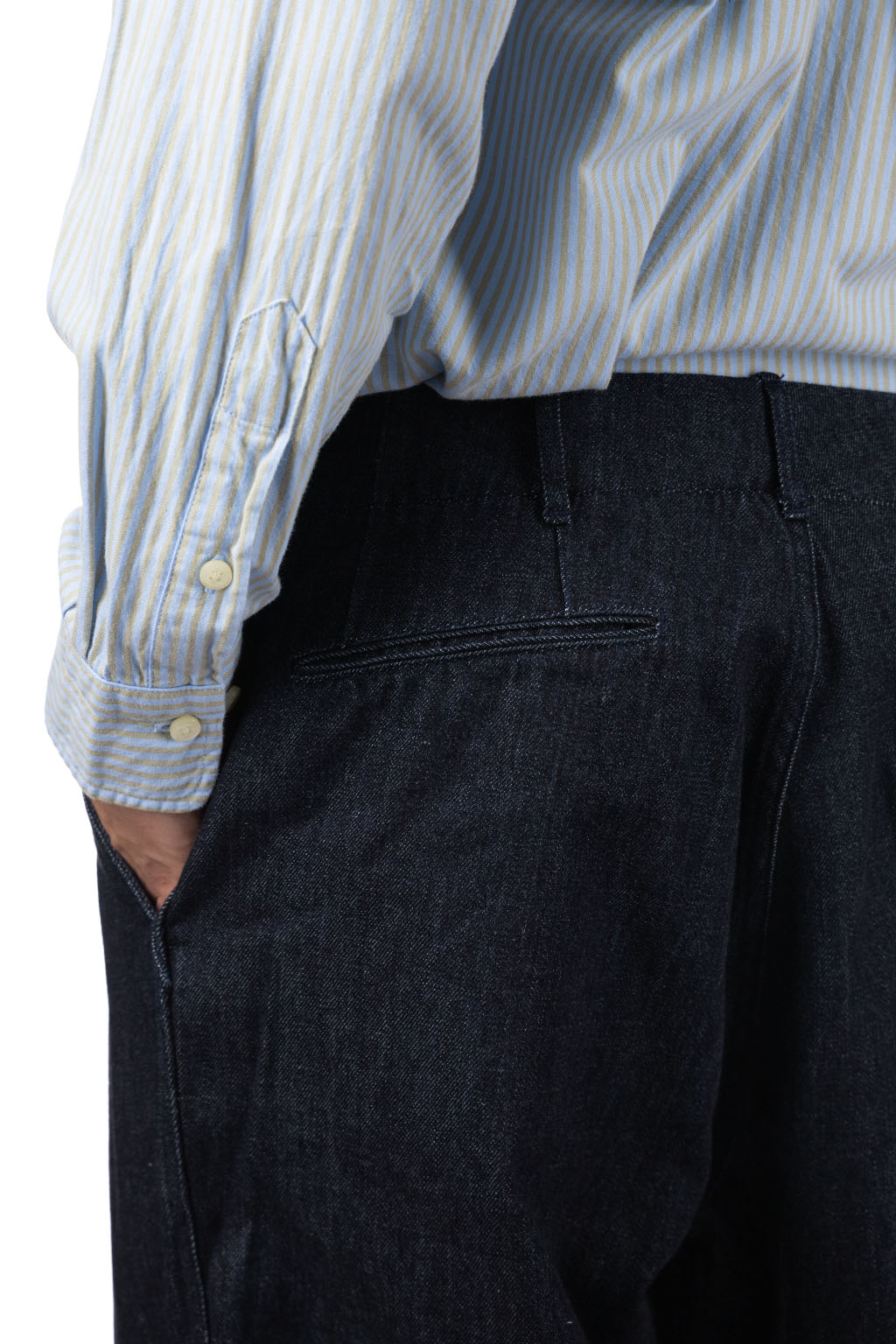 Nanamica (NAN) - Men Wide Denim Pants - Indigo