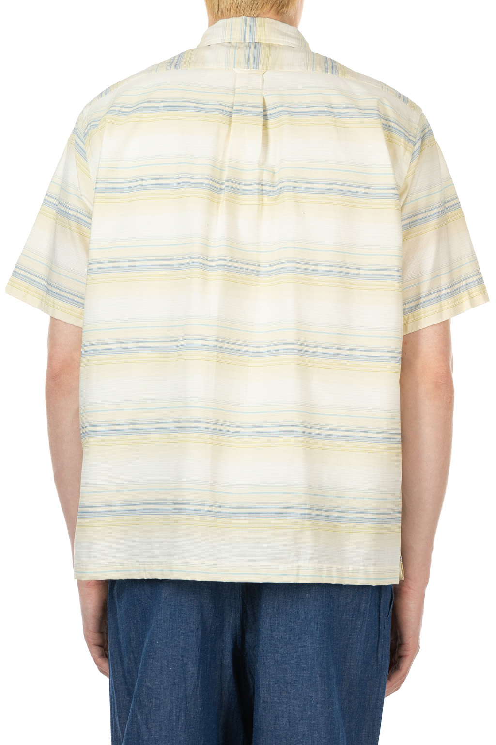 Nanamica (NAN) - Open Collar Pique SS Shirt - Yellow