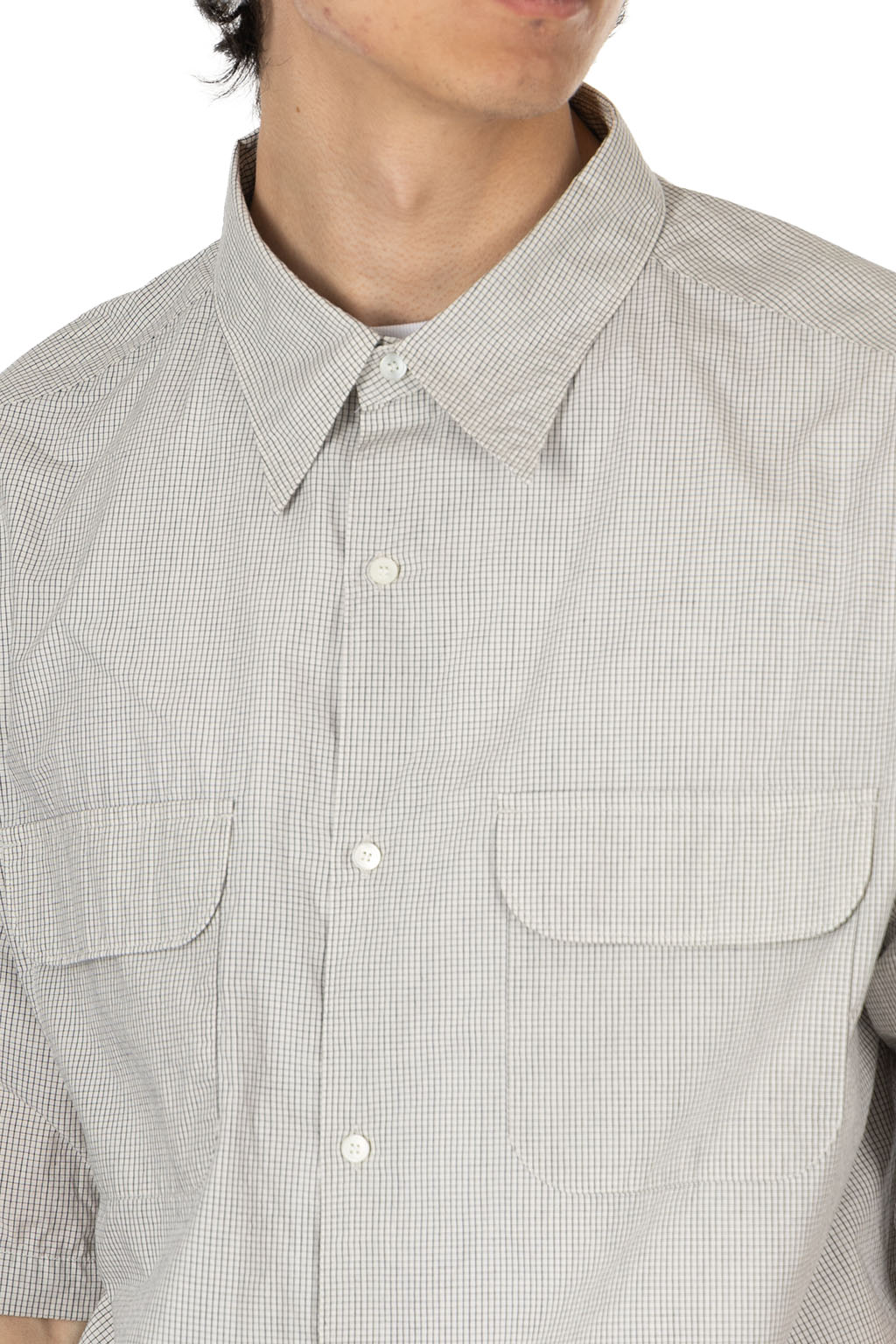 Nanamica (NAN) - Regular Collar Short Sleeves Shirt - Natural