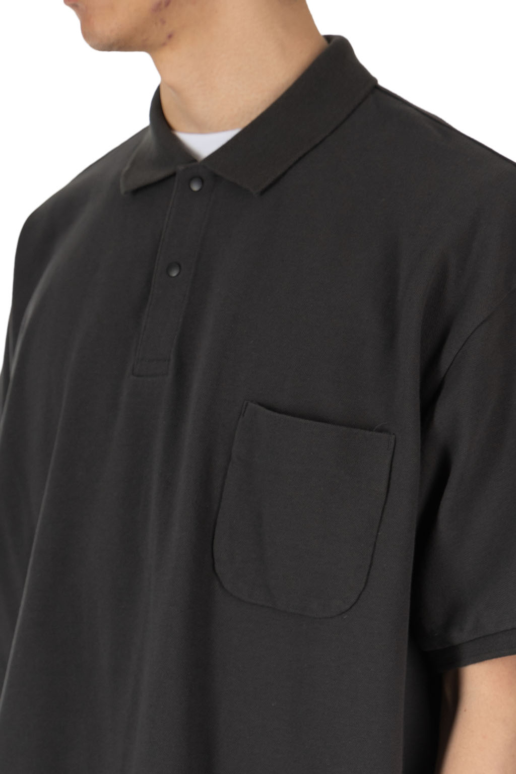 Nanamica (NAN) - Short Sleeves Polo Shirt - Charcoal