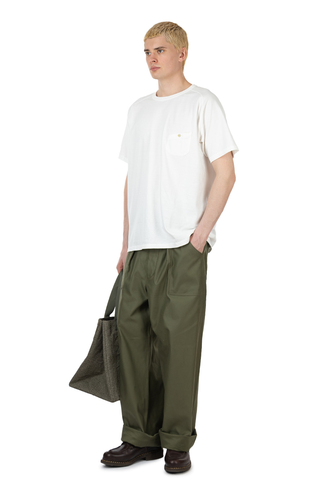 Nigel Cabourn - 5.6oz Basic T-Shirt - Off White