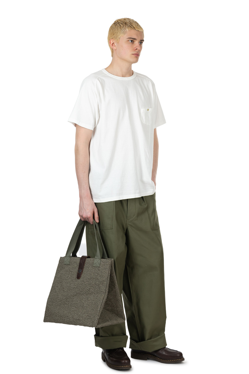 Nigel Cabourn - 5.6oz Basic T-Shirt - Off White