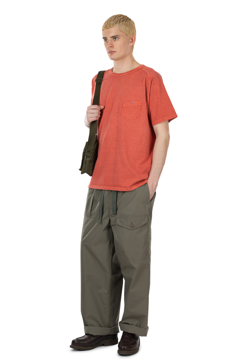 Nigel Cabourn - 5.6oz Basic T-Shirt Pigment - Red