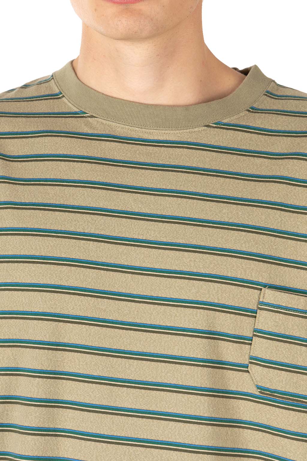 Nigel Cabourn - 7.8oz Border Half Sleeve T-Shirt - Green