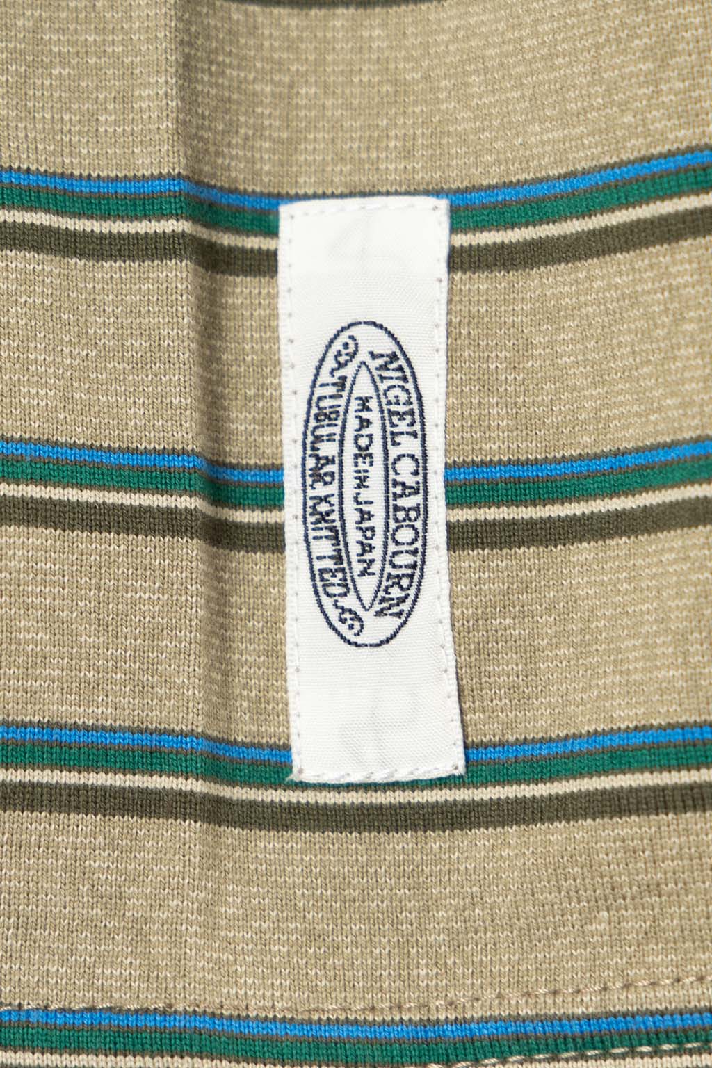 Nigel Cabourn - 7.8oz Border Half Sleeve T-Shirt - Green