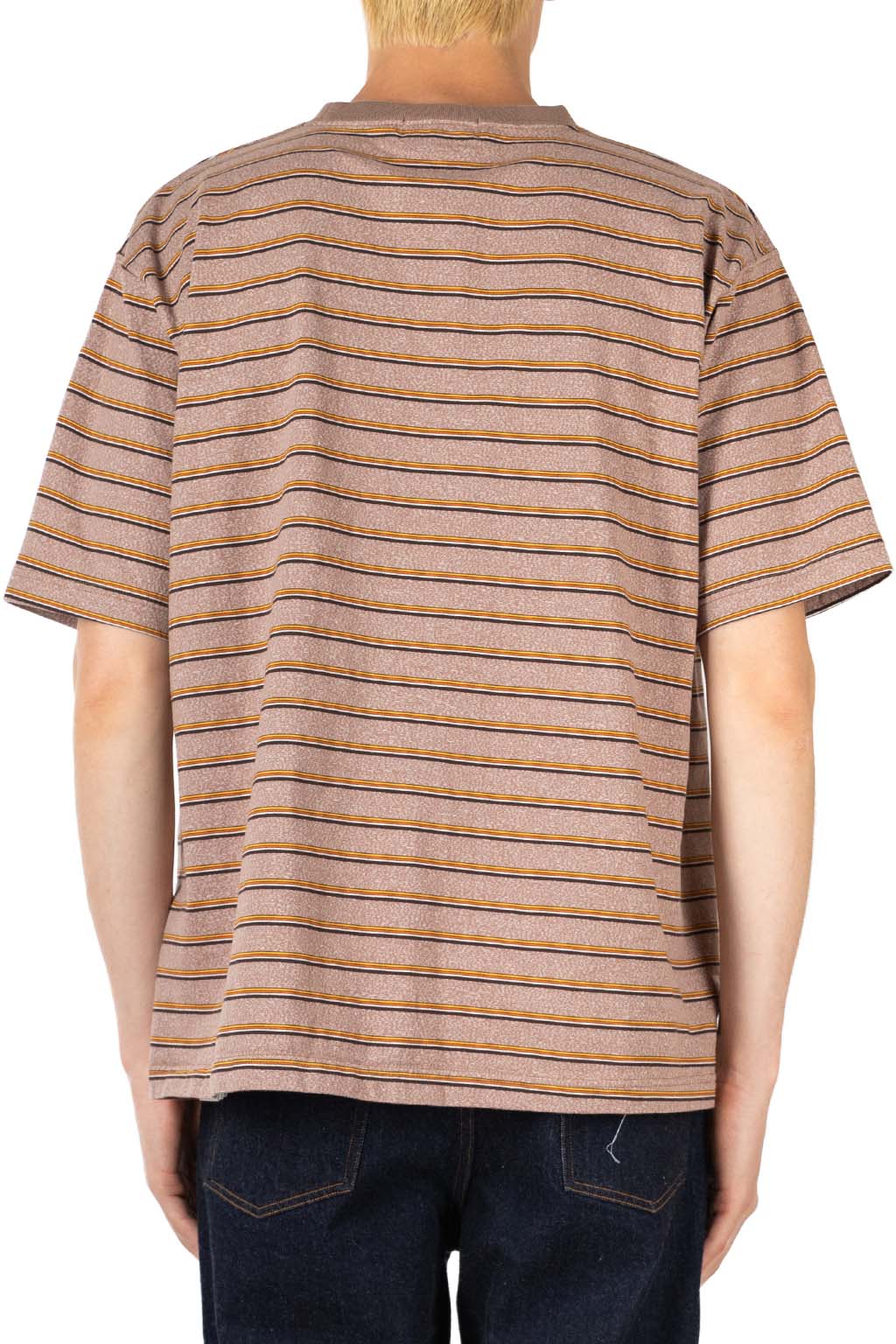 Nigel Cabourn - 7.8oz Border Half Sleeve T-Shirt - Light Brown