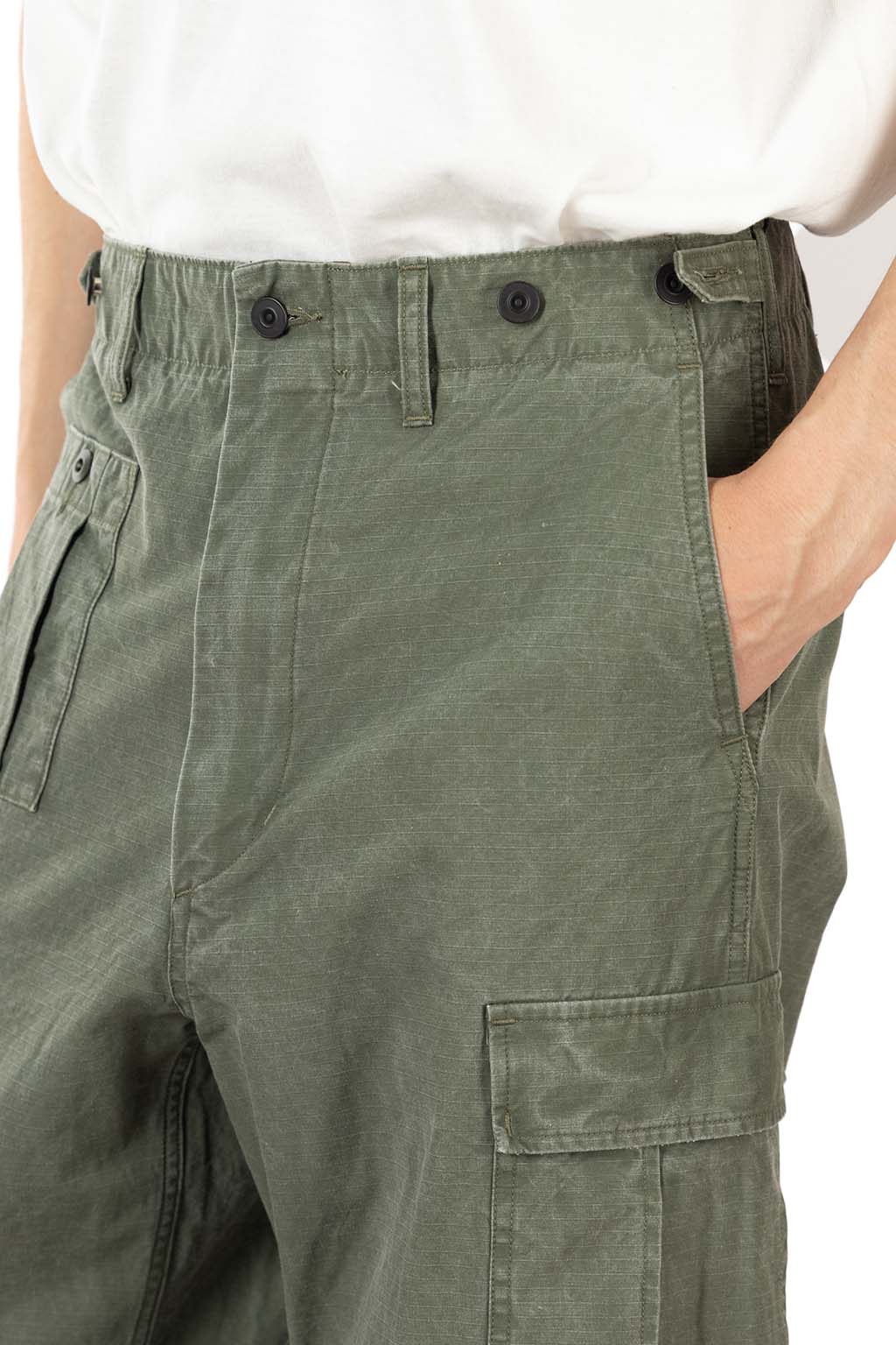 Nigel Cabourn - Army Cargo Pants - Ripstop Pigment - Green