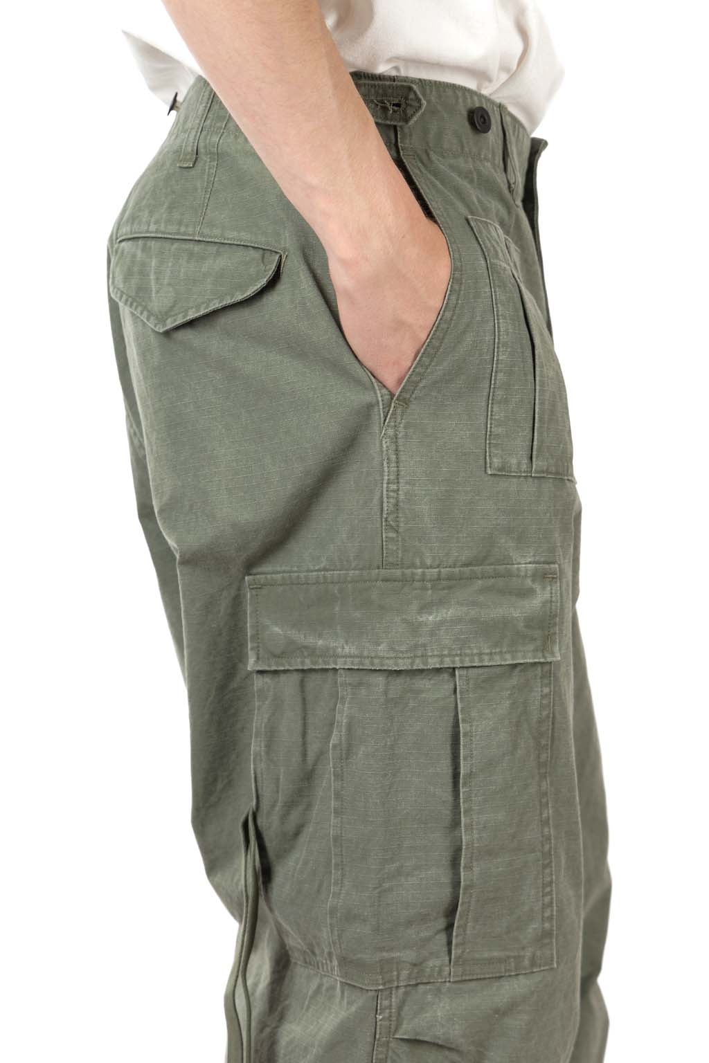 Nigel Cabourn - Army Cargo Pants - Ripstop Pigment - Green