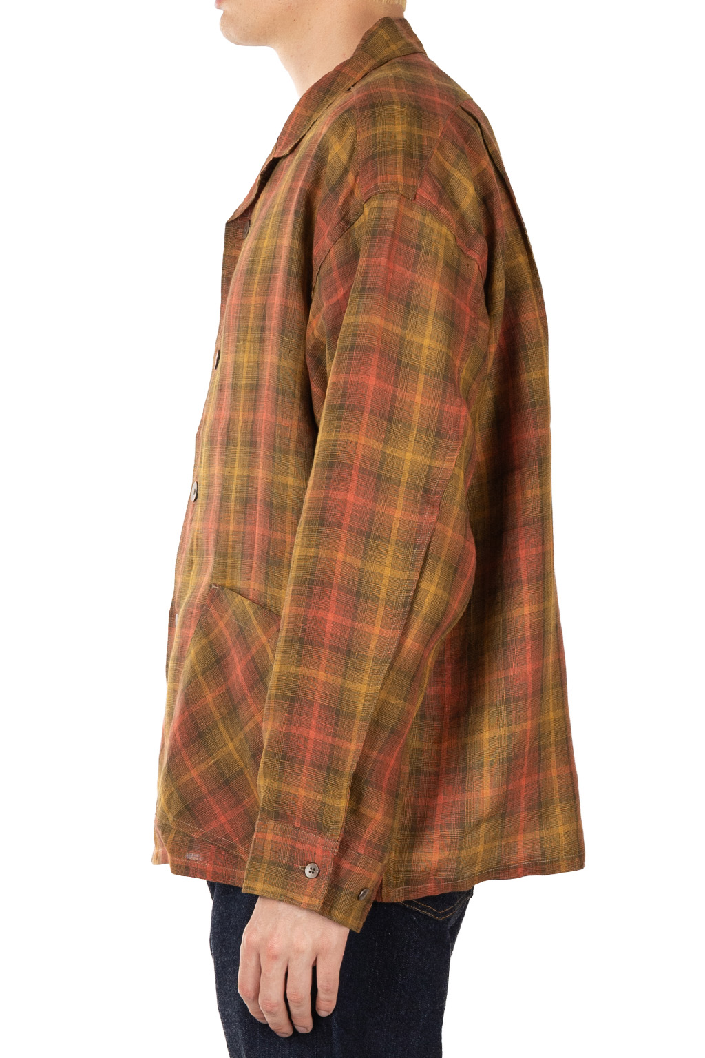 Nigel Cabourn - French Chore Jacket - Hemp Check - Red