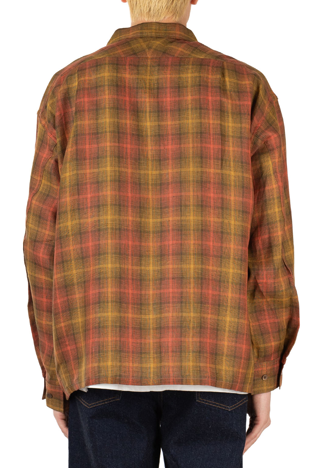 Nigel Cabourn - French Chore Jacket - Hemp Check - Red