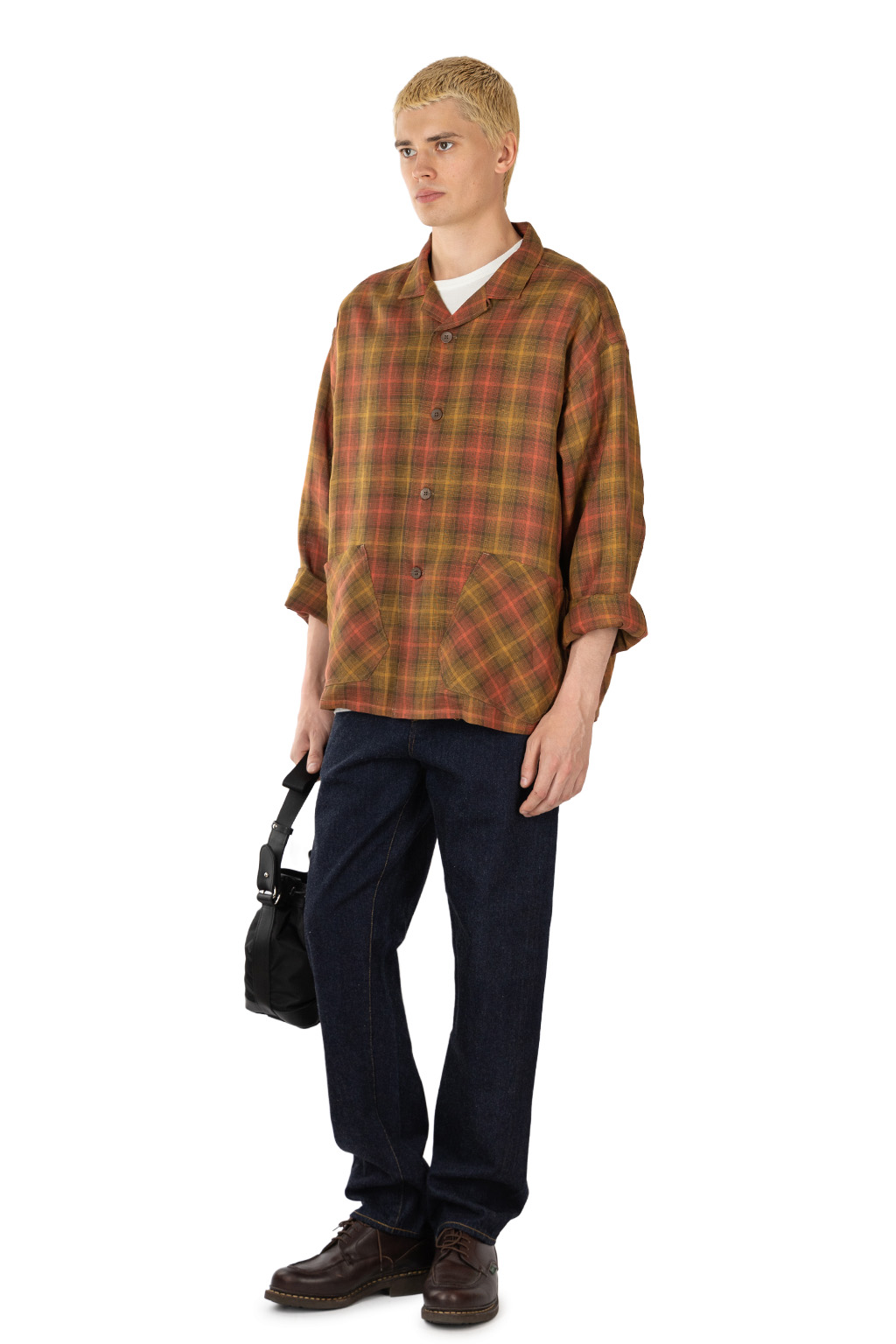 Nigel Cabourn - French Chore Jacket - Hemp Check - Red