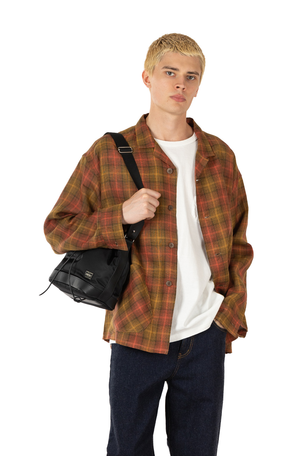 Nigel Cabourn - French Chore Jacket - Hemp Check - Red