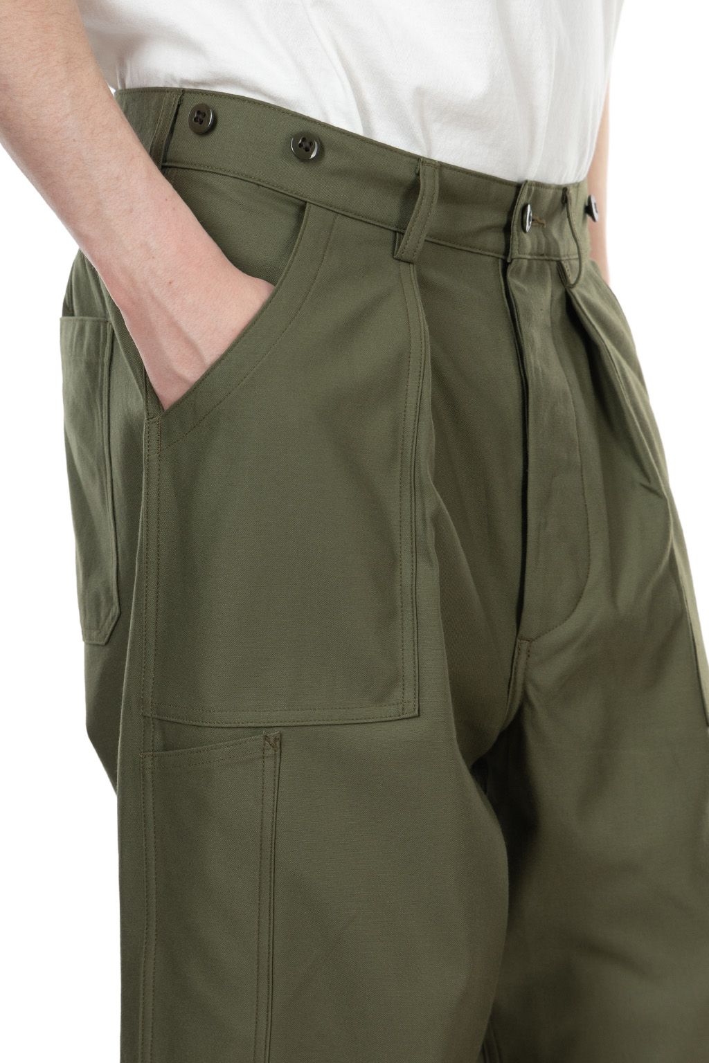 Nigel Cabourn - Mechanic Pant - Mix - Dark Green