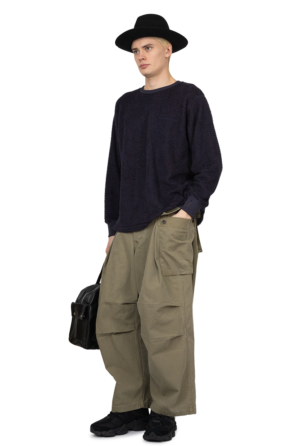 Nonnative - Dweller L/S Tee Polartec Alpha Direct - Navy