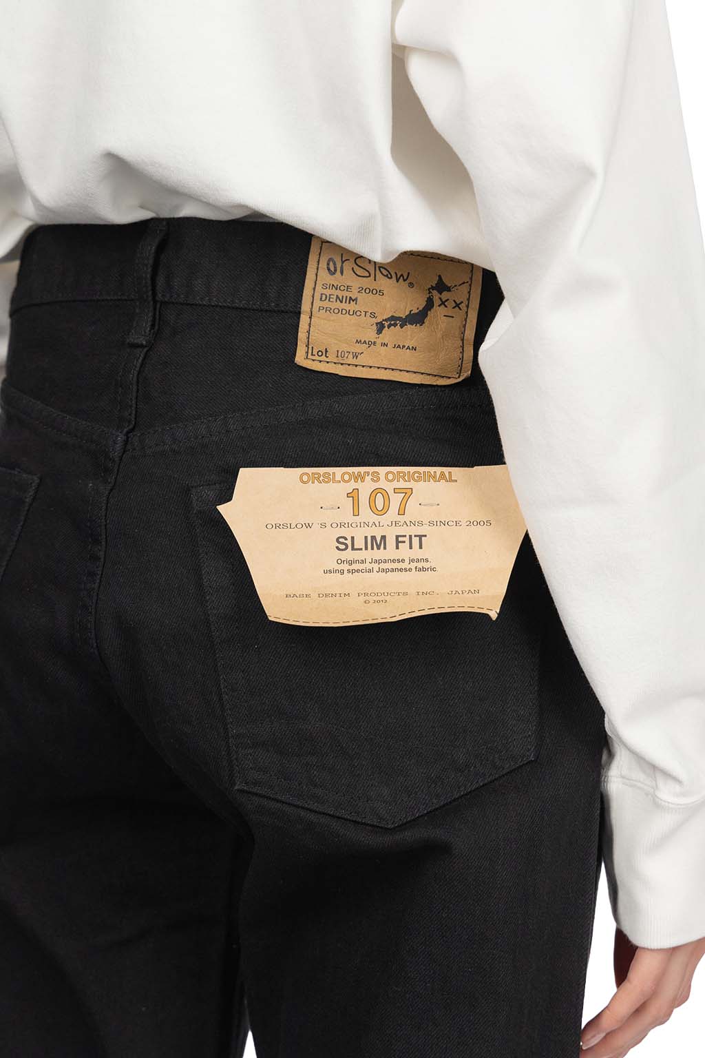 OrSlow - 107 Ivy Fit Black Denim 
