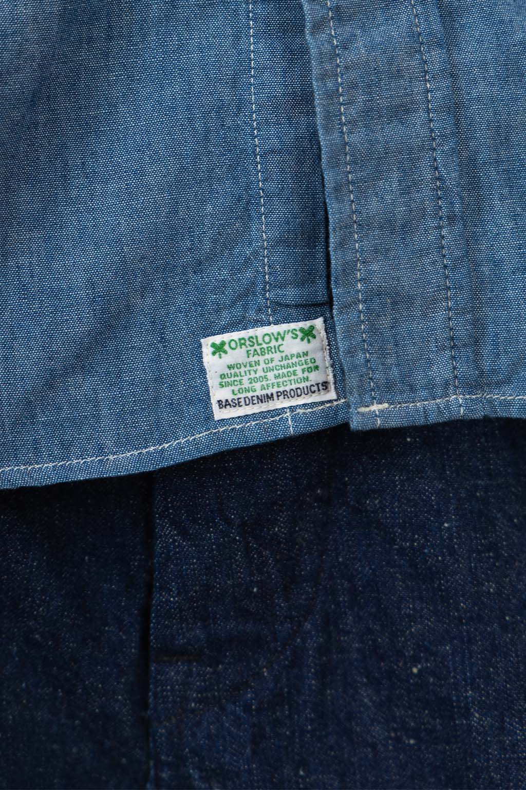 OrSlow - Chambray Work Shirt with Flap Pocket - Chambray