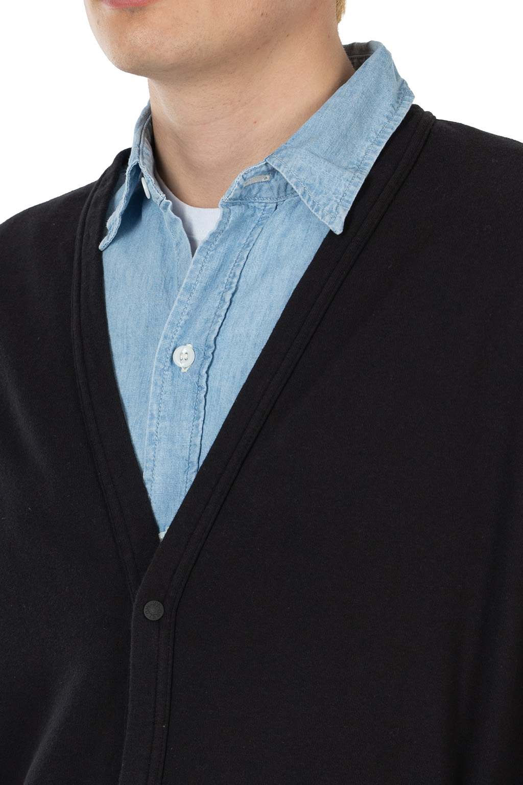 OrSlow - Light Weight French Terry Sweat Shirt Cardigan - Navy