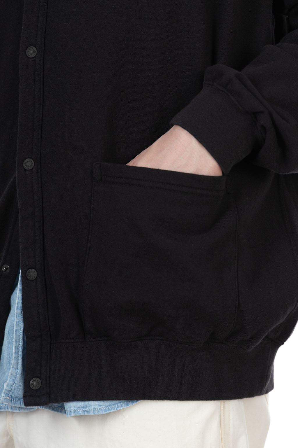 OrSlow - Light Weight French Terry Sweat Shirt Cardigan - Navy