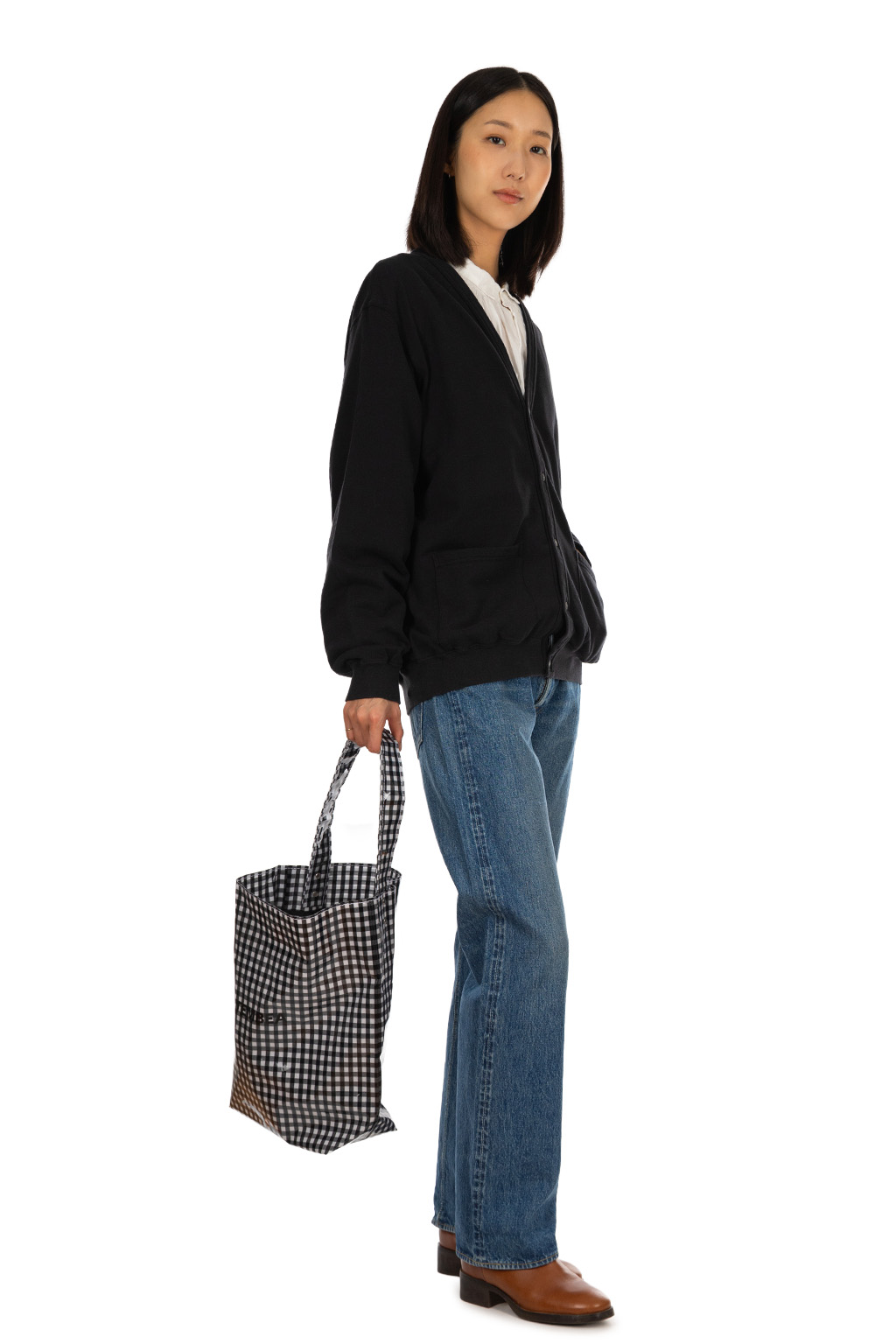 OrSlow - Light Weight French Terry Sweat Shirt Cardigan - Navy