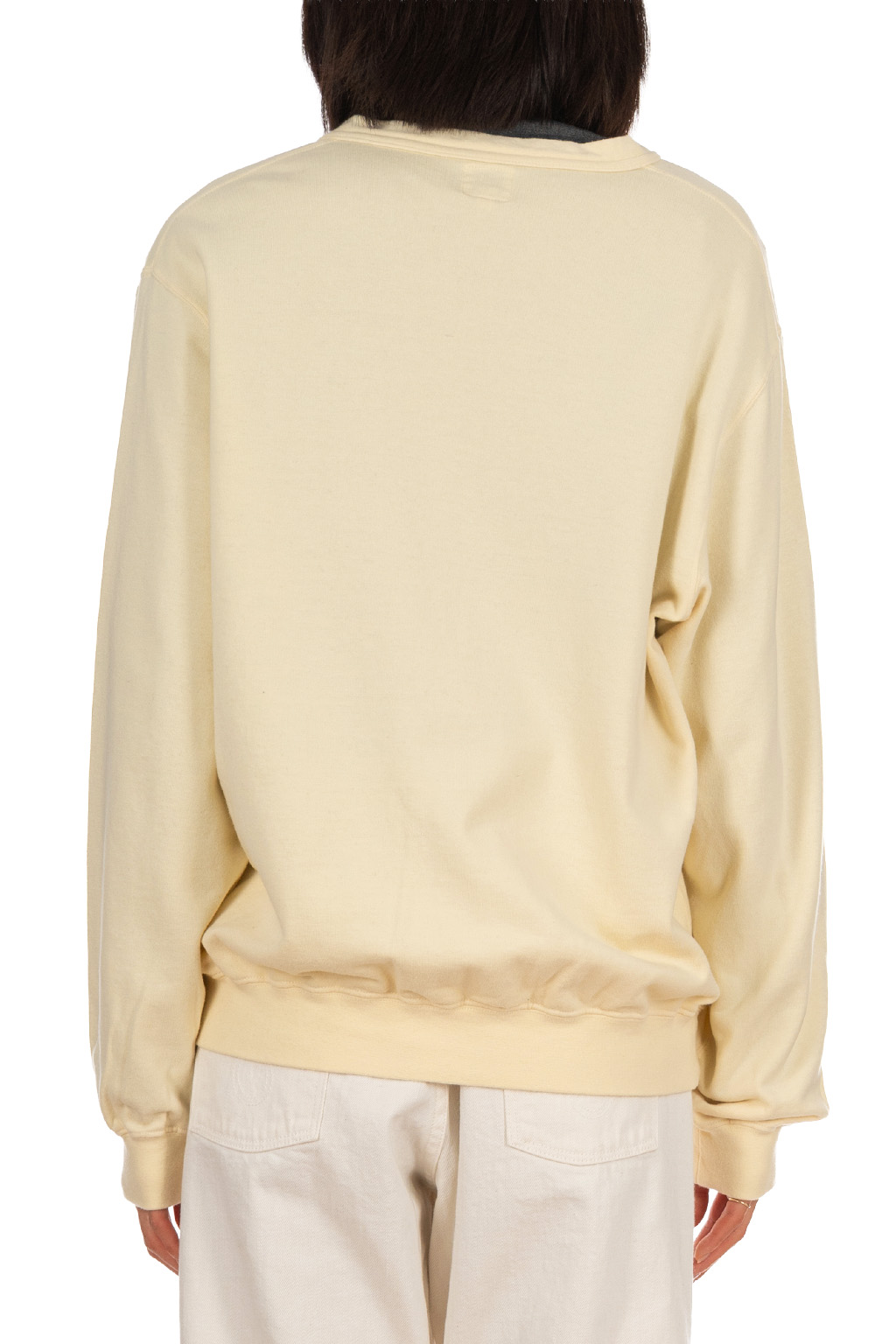 OrSlow - Light Weight French Terry Sweat Shirt Cardigan - Pale Yellow