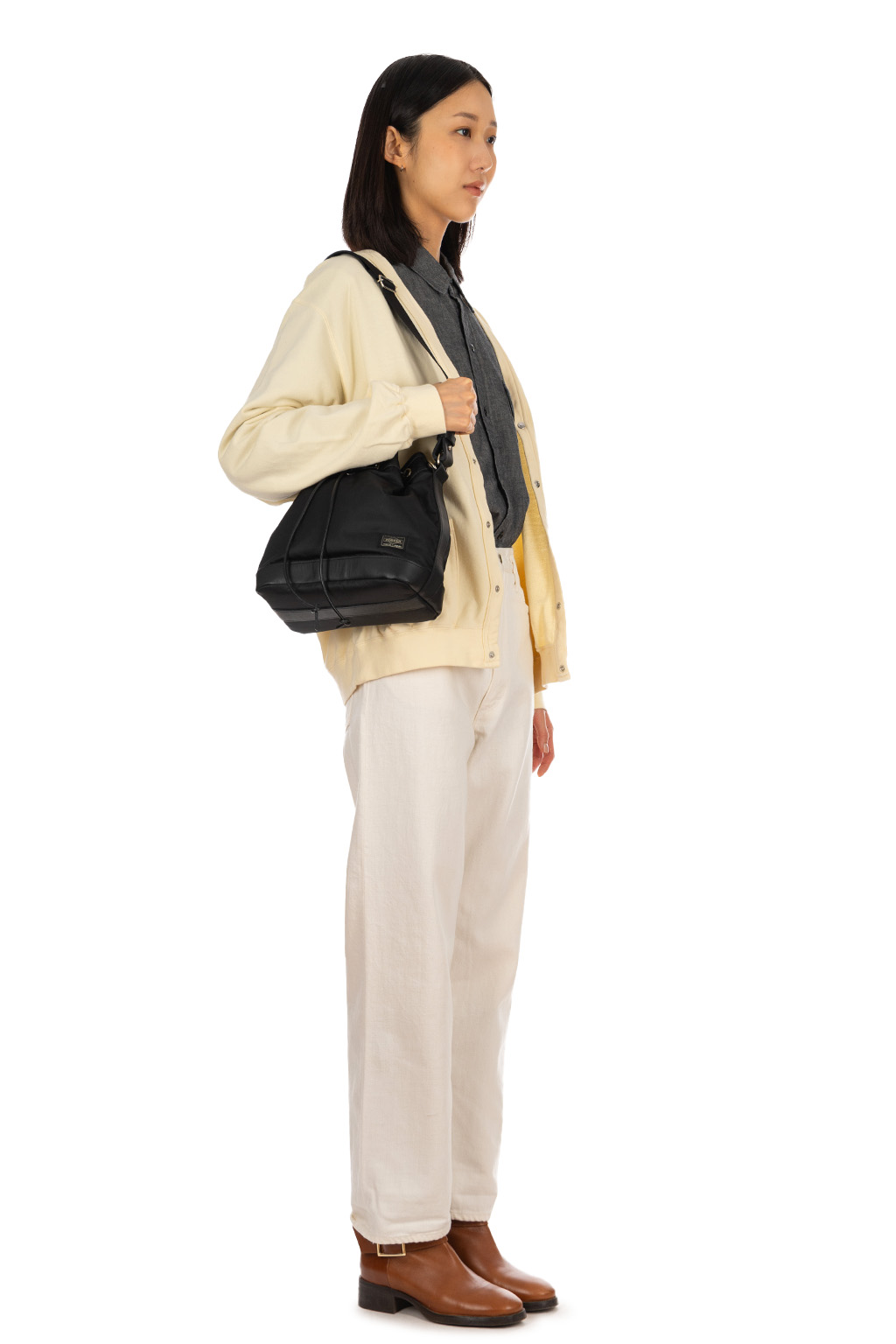 OrSlow - Light Weight French Terry Sweat Shirt Cardigan - Pale Yellow