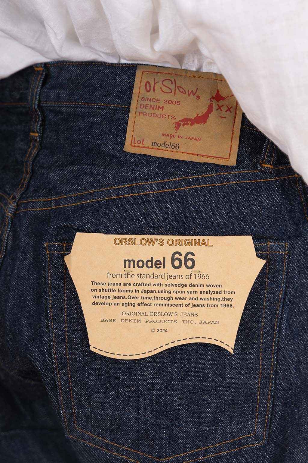 OrSlow - Model 66 1966's Standard Denim Pants - One Wash