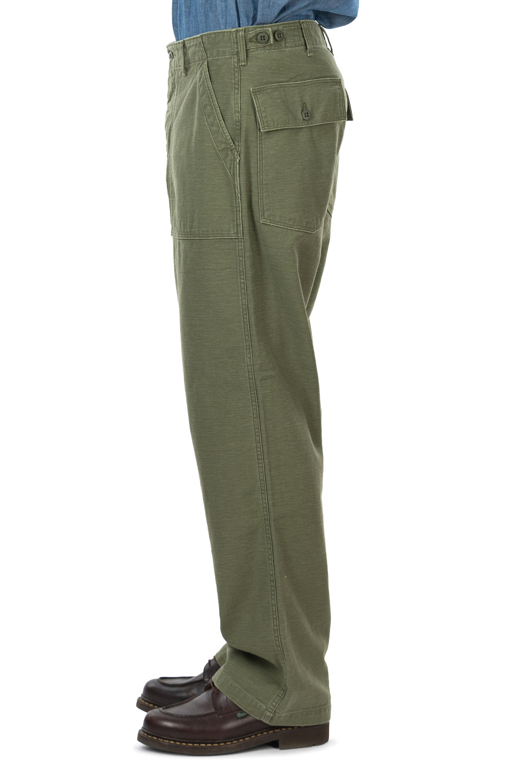 OrSlow - Real Used Wash Vintage Fit Fatigue Pants - Dark Olive Stone