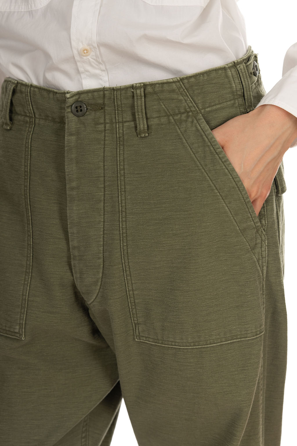 OrSlow - Real Used Wash Vintage Fit Fatigue Pants - Dark Olive Stone