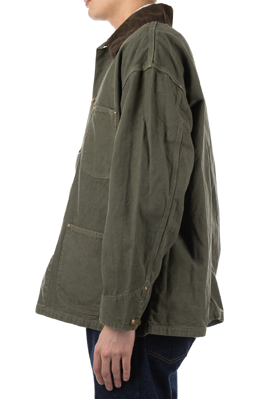 OrSlow - Relax Fit Oxford Coverall - Army Green